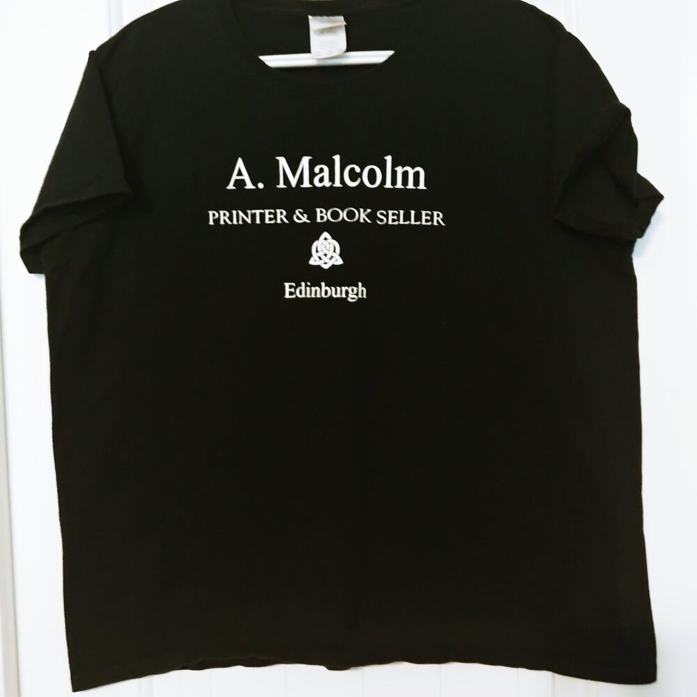 Outlander - A Malcolm Black Short Sleeve T-Shirt - Size XL